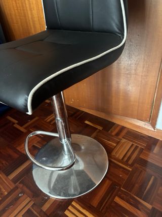 Taburete de Bar Songmics Negro