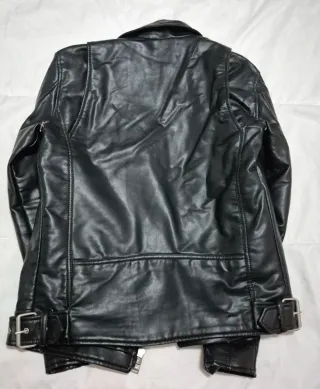 Cazadora Biker Zara Negra Talla S