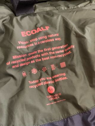 Abrigo Ecoalf verde oliva