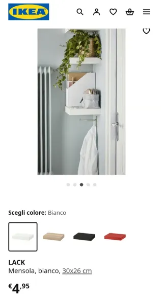 Mensole Ikea Bianche in Legno