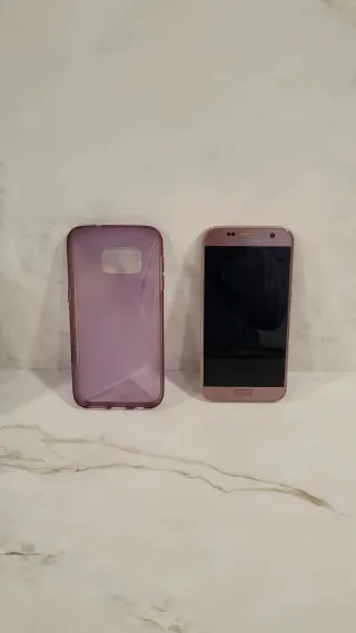 Samsung Galaxy S7 Rosa con funda