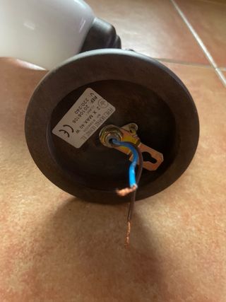 Apliques de pared madera y cristal