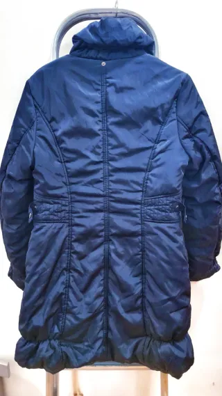Anorak largo mujer azul