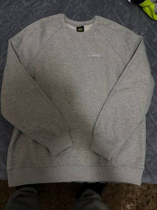Sudadera Corteiz Gris Logo Bordado