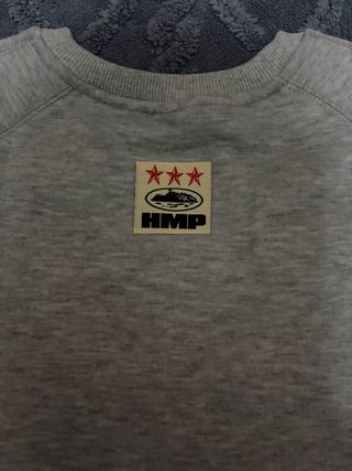 Sudadera Corteiz Gris Logo Bordado