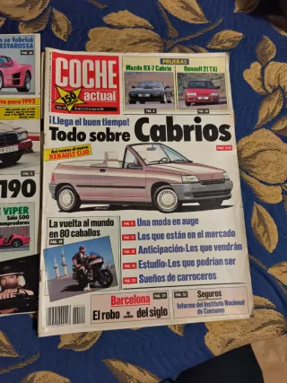 Revistas coche actual año 1990