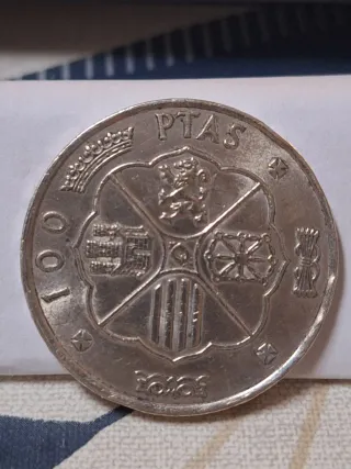 Moneda 100 Pesetas 1966 Plata Francisco Franco