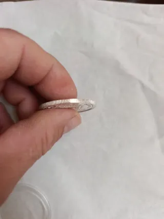 Reproducción Plata 999 Franco 5 Pesetas 1949