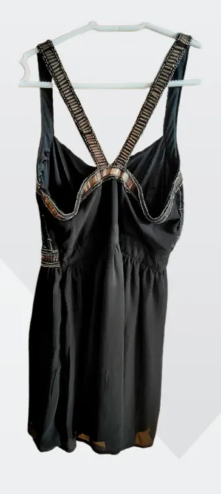 Conjunto fiesta negro y dorado