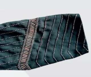 Conjunto fiesta negro y dorado