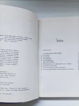 Los 78 grados de la sabiduria del tarot - menores