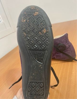Zapatillas Converse moradas acolchadas