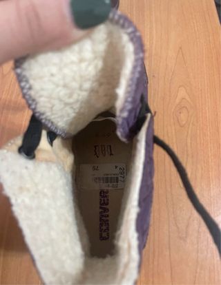 Zapatillas Converse moradas acolchadas
