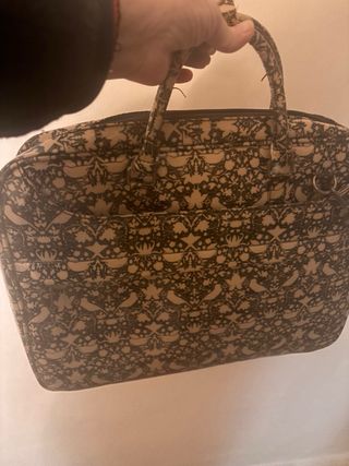 Maletín ordenador estampado, varios compartimentos