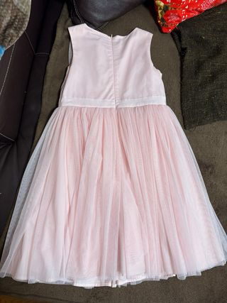 Vestido Tizzas niña rosa tul flor