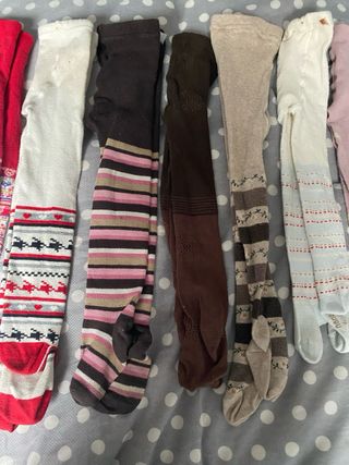 Lote 10 leotardos niña