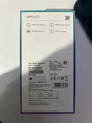 Caja Oppo A72 4GB/128GB