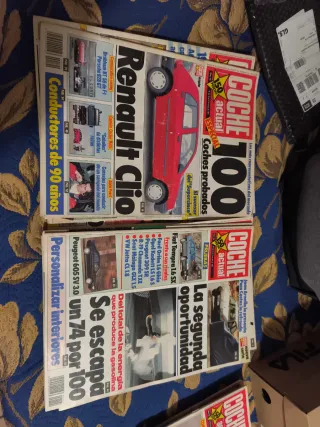 Revistas coche actual años 90 y 80