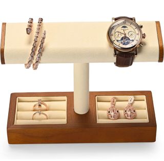 Soporte joyas madera maciza