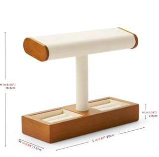 Soporte joyas madera maciza