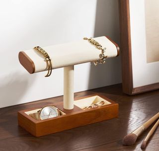 Soporte joyas madera maciza