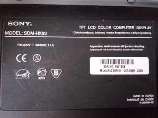 monitor LCD Sony SDM-HX93 19” (vintage-anno 2003)