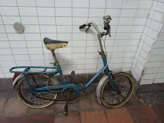 Bicicleta niño/a plegable Peugeot azul