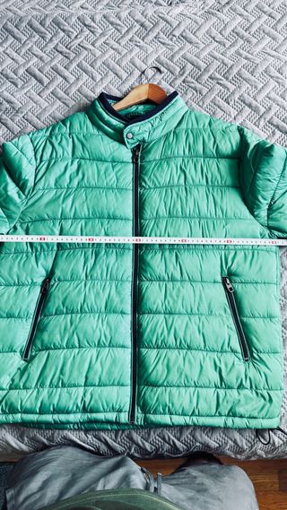 Chaqueta de plumas verde  hombre