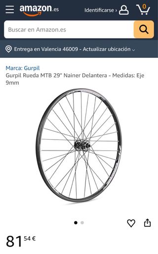 Rueda de Bicicleta 29 pulgadas