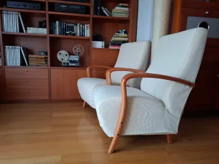 1 Butaca de diseño en haya maciza