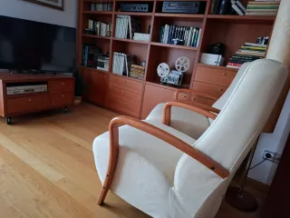 1 Butaca de diseño en haya maciza