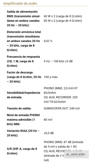 Amplificador Marantz PM7000 Plateado.