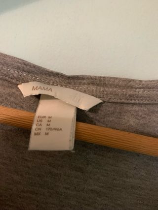 Camiseta premamá gris talla M