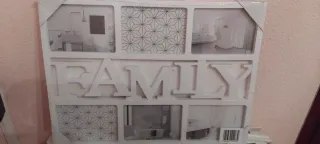 Marco de fotos FAMILY blanco