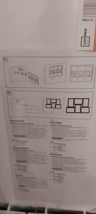 Marco de fotos FAMILY blanco