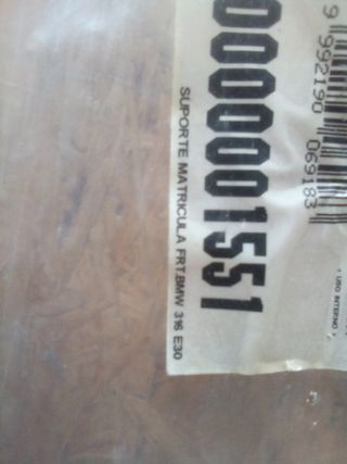 Portamatrículas BMW Serie 3