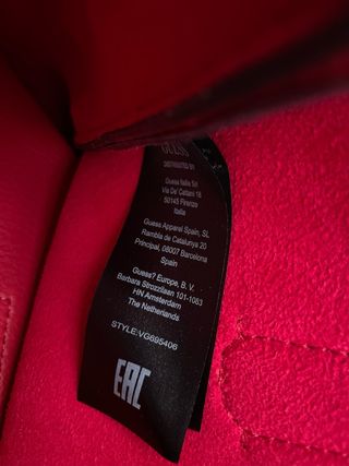 Bolso de mano Guess Rojo