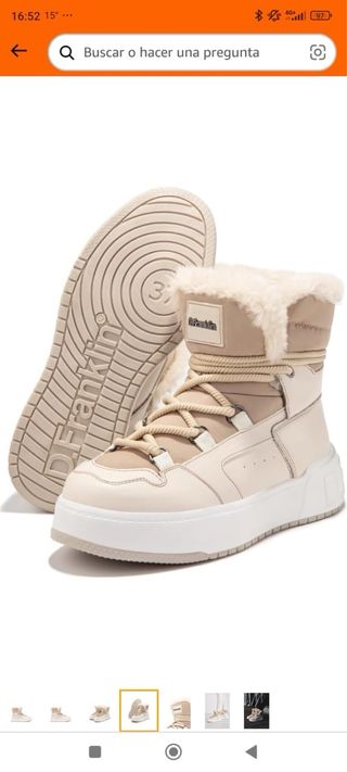 Botas Nieve Dr. Franklin Beige/Blanco