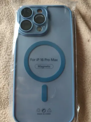 Capa Magnética iPhone 16 Pro Max Azul