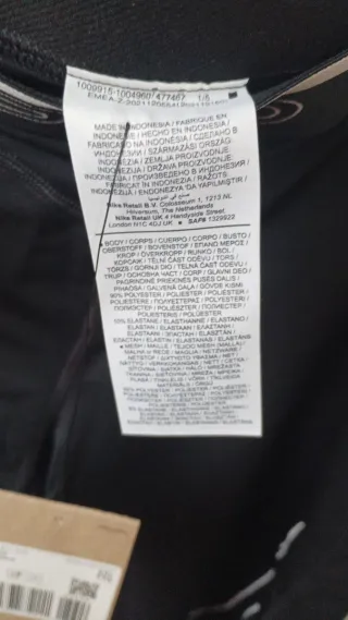 Mallas Nike Pro Hombre Negras