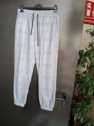 Pantalón chándal hombre Talla L cuadros