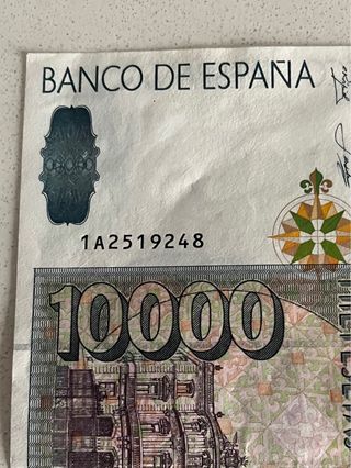 Billete 10000 pesetas Banco de España
