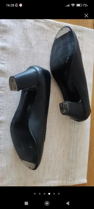 Zapatos Flamenco Piel Negros Talla 37