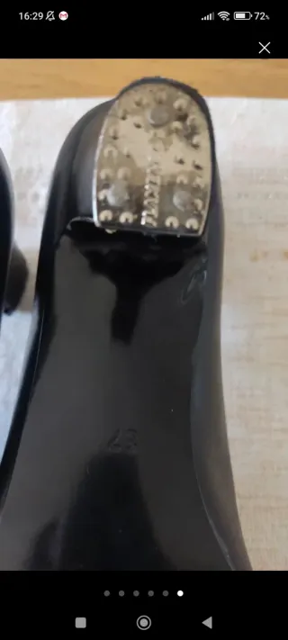 Zapatos Flamenco Piel Negros Talla 37