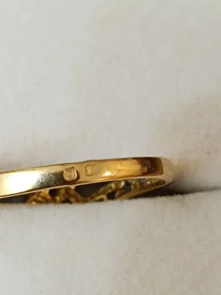 Anillo Oro 18k-talla 15