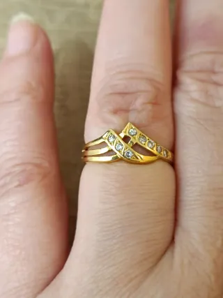 Anillo Oro 18k-talla 15