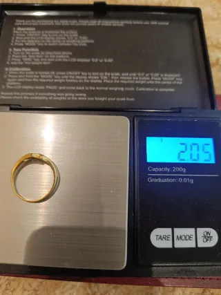 Anillo Oro 18k-talla 15