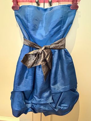 Vestido fiesta juvenil tafetán adolescente