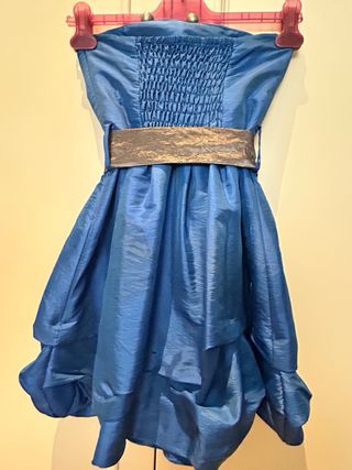 Vestido fiesta juvenil tafetán adolescente