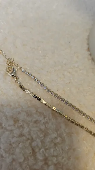 Conjunto de joyería rosa y morado. Laminado oro 14